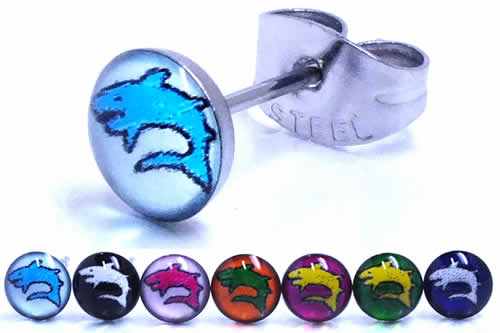 サメ ステンレスピアス 1個販売 20G 20ゲージ サージカルステンレス316L メンズ レディース キャッチピアス スタッドピアス 激安 プレーン シンプル 男性 男子 女性 女子 軟骨 耳 サメ シャーク 鮫 ブラック ブルー ライトブルー グリーン ピンク パープル オレンジ 人気