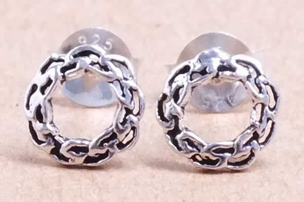 ダブルワイヤーリングスタッドピアス/1ペア 両耳...の商品画像