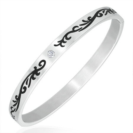 パルメットリング ステンレス バングル アームレット 腕輪 サージカルステンレス316L メンズ レディース 手首 アクセサリー 二の腕 フリーサイズ 腕 ブレ...