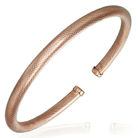 蛇腹バングル（ピンクゴールド） 腕輪 サージカルステンレス316L アームレット ステンレス バングル メ..