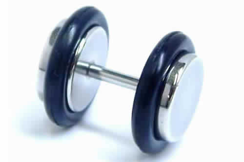 ストーン付き へそピアス クリアクロス