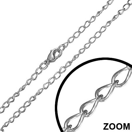 2.0mmラビットチェーンネックレス ステンレスチェーン ステンレスネックレス サージカルステンレス316L メンズ レディース ネックレスチェーン チョーカー...