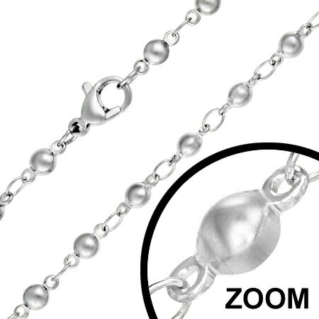 2.2mmミリタリー ステンレスチェーン ステンレスネックレス サージカルステンレス316L メンズ レディー..