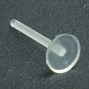 アクリルDIY用スタッドポスト(ピアスDIYパーツ)フラット ピアス パーツ プラスティック DIY用 金属アレルギー対応 透明ピアス 貼り付け 平ら クリア ...