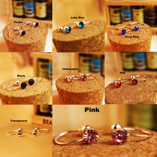 [ ノンホールピアス ]ジュエルイヤーカフ 1個販売 メンズ レディース はさむ 挟む 軟骨 イヤリング イヤークリップ 耳 フェイクピアス イヤカフ シンプル まるでピアス 鼻ピアス ラインストーン 痛くない ジルコニアノンホールイヤリング あけない 開けない まるでピアス