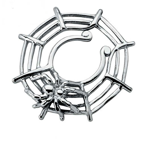 蜘蛛ニップルクリップ 1個販売 蜘蛛の巣 クモ スパイダー かっこいい おしゃれ サージカルステンレス316L メンズ レディース ノンホールピアス フェイクピアス ニップルピアス ボディピアス ボディーピアス 人気 男性 女性 乳首 おっぱい 胸 ピアッシング プレゼント 高級