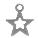 スターラスターステンレスパーツ 星 流星 スター サージカルステンレス316L ペンダント トップ ネックレス パーツ ステンレス ピアス ブレスレット アクセ...