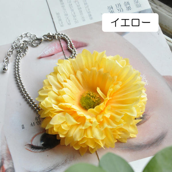 ピアス専門ショップGreen Piercingのお花のアンクレット リアルなお花 フラワー レディース ペア ブレスレット 裸足 素足 足首 スニーカー サンダル ミュール ビーチ 手首 フット 足輪 アクセサリー チェーン 両足 片足 夏 入学式 パーティ 結婚式 卒業式 ウエディング 発表会｜アングル3