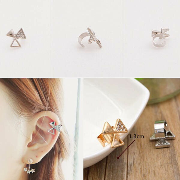 ウインドウミルイヤーカフ/1個販売 イヤリング イヤークリップ フェイクピアス 耳 軟骨 メンズ レディース 穴あけ不要 挟む はさむ シルバー ゴールド ノン...