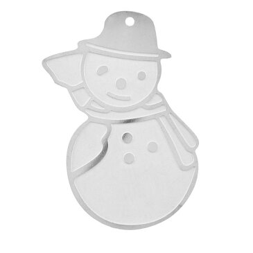 クリスマスステンレスパーツ（雪ダルマ）/1個販売 ユキダルマ サージカルステンレス ピアス イヤリング 部品 チャームパーツ 手作り フリマ ペンダント 金具 DIY 手芸 ハンドメイド デザインパーツ オリジナルピアスを作る トップ 揺れる