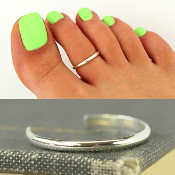 シルバートゥリング シルバー925 スターリングシルバー シルバーリング 足の指輪 トーリング 足のリング ピンキーリング フリーサイズ レディース メンズ プレーン 人気 チップリング ミディリング ファランジリング ミニリング サイズが小さい 足指輪 足リング 小指 関節