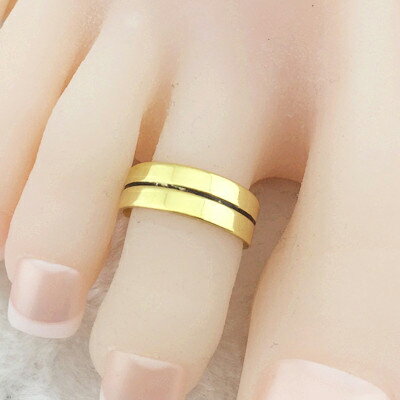 レールトゥリング ゴールド 金色 足の指輪 トーリング 足のリング ピンキーリング フリーサイズ レディース メンズ シンプル チップリング ミディリング ファ...