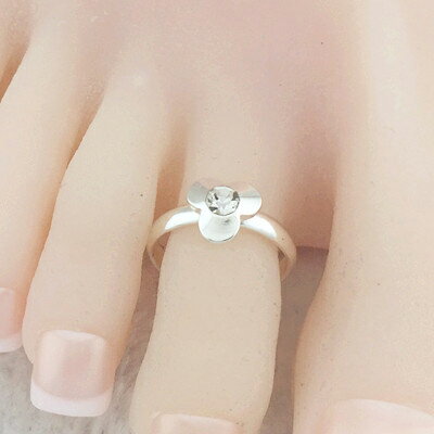 シャムロックジュエルトゥリング 足の指輪 トーリング 足のリング ピンキーリング フリーサイズ レディース メンズ チップリング ミディリング ファランジリング...