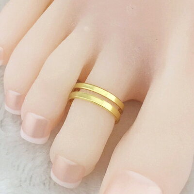 アーツトゥリング ゴールド 金色 足の指輪 トーリング 足のリング ピンキーリング フリーサイズ レディース メンズ シンプル チップリング ミディリング ファ...