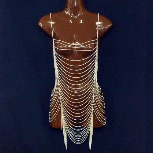 ウェディングボディチェーン クサリ 鎖 ウエストチェーン ネックレスチェーン ベリーダンス レディース..