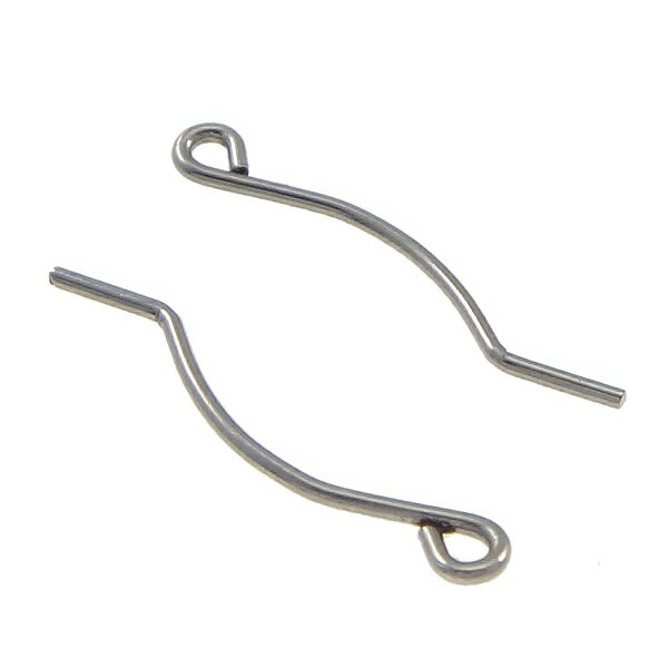 ステンレススナップポストパーツ(プレーン)/1個販売 サージカルステンレス316L フープピアス ポスト パーツ リングピアス DIY用 ステンレスピアス ワン...