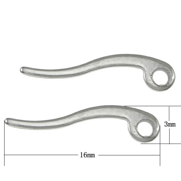 ステンレススナップポストパーツ(アックス)/1個販売 サージカルステンレス316L フープピアス ポスト パーツ リングピアス DIY用 ステンレスピアス ワン...