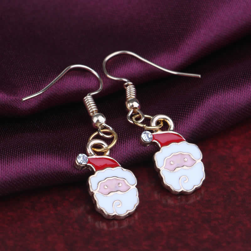 クリスマスステンレスピアス(サンタクロース)/1個販売 サージカルステンレス316L アメリカンピアス フックピアス ステンレスピアス フックピアス メンズ レ...