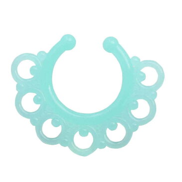 ブルーノアクリル ノンホールピアス フェイクリングピアス ノンホール フープピアス風 1個販売 プラスチック フェイク鼻ピアス 金属アレルギーなし セプタム ノーズクリップ/耳たぶ 軟骨イヤーカフ リング ヘリックス メンズ レディース イヤリング プラスチック 樹脂