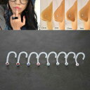 アクリル ジュエルノーズスクリュー 20G 20ゲージ プラスティック 透明 樹脂 クリスタル ジルコニア 鼻ピアス 金属アレルギー対応 ノストリル プラスチッ...