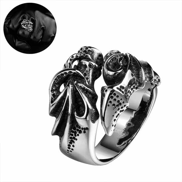 デビルウイングステンレスリング(RMT222)サイズ/14号/15号/16号/17号/18号/19号/20号/21号/22号/23号/24号/25号/26号/2...