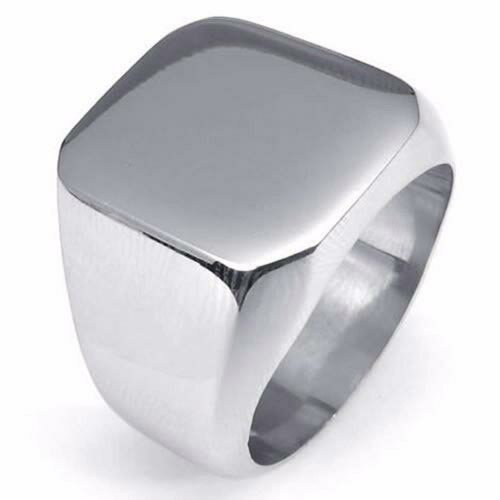 印台型ステンレスリング(ZRO087)サイズ/13号/16号/18号/20号/21号/25号/28号/31号/33号 シンプル プレーン 大きいサイズ 指輪 サ...