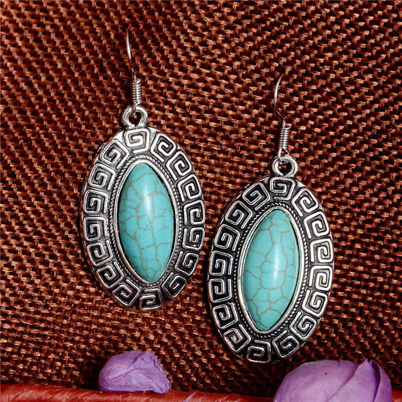 アマッシュターコイズステンレスピアス/1個販売 流線形 サージカルステンレス316L トルコ石 インディアンジュエリー メンズ レディース ステンレスピアス 揺れる フックピアス アメリカンピアス 天然石 低アレルギー チャーム ボヘミアン 20G 20ゲージ アンティーク