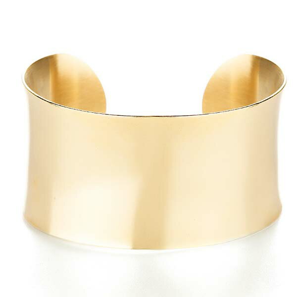 ゴールドワイドアールステンレスバングル 金色 シンプル 人気 腕輪 サージカルステンレス316L アームレット バングル メンズ レディース 二の腕 高級 手首...