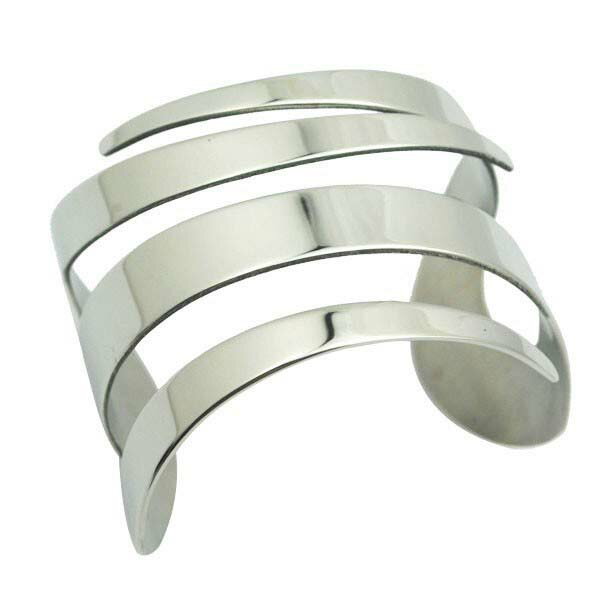 パルスステンレスバングル 腕輪 サージカルステンレス316L アームレット トライバル メンズ レディース 二の腕 ブレスレット 彼女 女の子 彼氏 男の子 ワ...