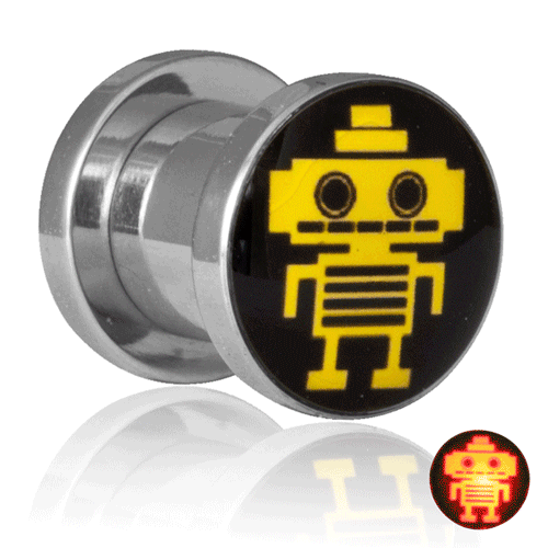 フラッシュ LED ライト トンネル（ロボット） 0G 0ゲージ 00G 00ゲージ 12.0mm 12m...