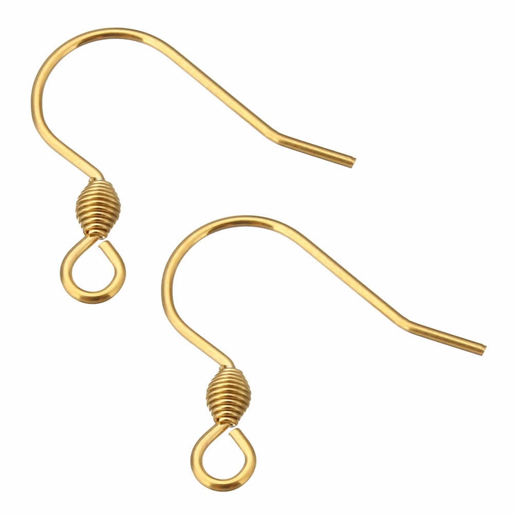 ゴールドステンレスフックパーツ(ホーネット) ピアスパーツ DIY用 アメリカンピアス フックピアス ステンレスピアス メンズ レディース 引っ掛けるタイプ U...