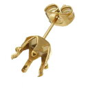 ゴールド8.0mmジュエル6本爪ステンレスDIY用スタッドピアス/1個販売(ゴールドのキャッチ付き) サージカルステンレス ステンレス ピアス パーツ キャッチ...