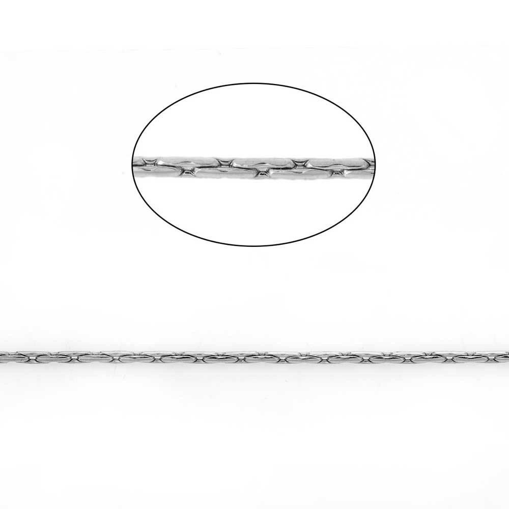 1.0mmコブラステンレスチェーン 10cm単位 サージカルステンレス316L DIY ネックレス ブレスレット アンクレット ボディチェーン パーツ 量り売り...
