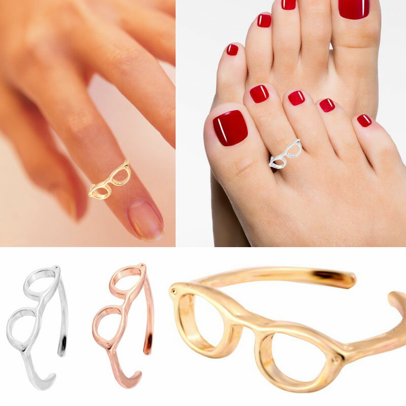 メガネトゥリング 足の指輪 トーリング 足のリング ピンキーリング フリーサイズ レディース メンズ ファランジリング チップリング ミディリング フリーサイズ...