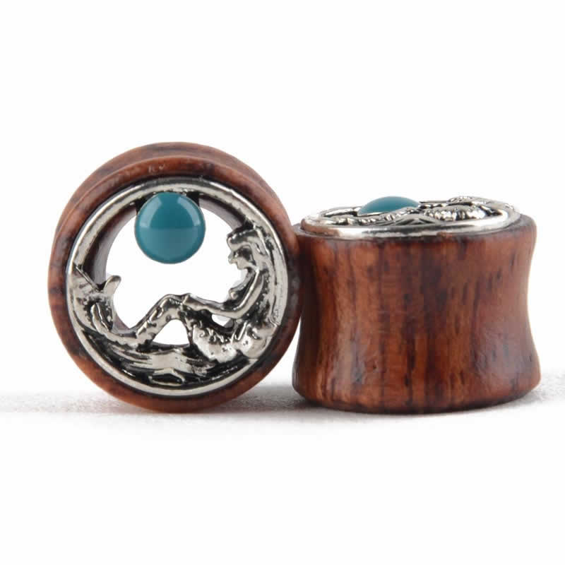 マーメイド ウッドプラグ 12mm 12.0mm 14mm 14.0mm 16mm 16.0mm 木製 金属アレルギ...