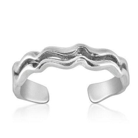 オーバーライトトゥリング シルバー925 スターリングシルバー シルバーリング 足の指輪 トーリング 足のリング フォークリング ピンキーリング フリーサイズ ...