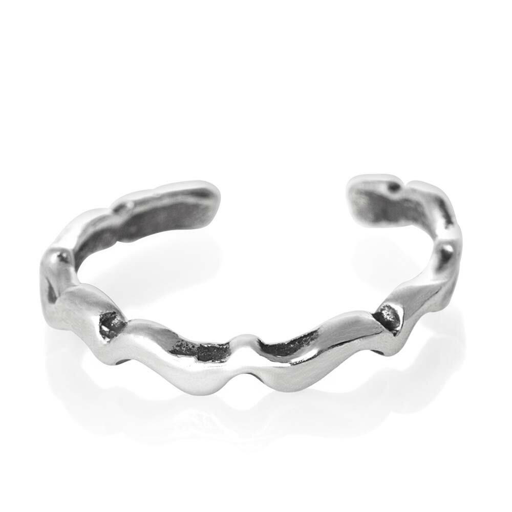 ビジュートゥリング シルバー925 スターリングシルバー シルバーリング 足の指輪 トーリング 足のリング フォークリング ピンキーリング フリーサイズ レディ...