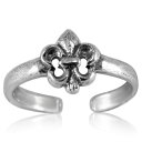 フレアトゥリング シルバー925 スターリングシルバー シルバーリング 足の指輪 トーリング 足のリング ピンキーリング フリーサイズ レディース メンズ 百合...