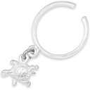 タートルチャームトゥリング シルバー925 スターリングシルバー シルバーリング 足の指輪 トーリング 足のリング フォークリング ピンキーリング フリーサイズ...