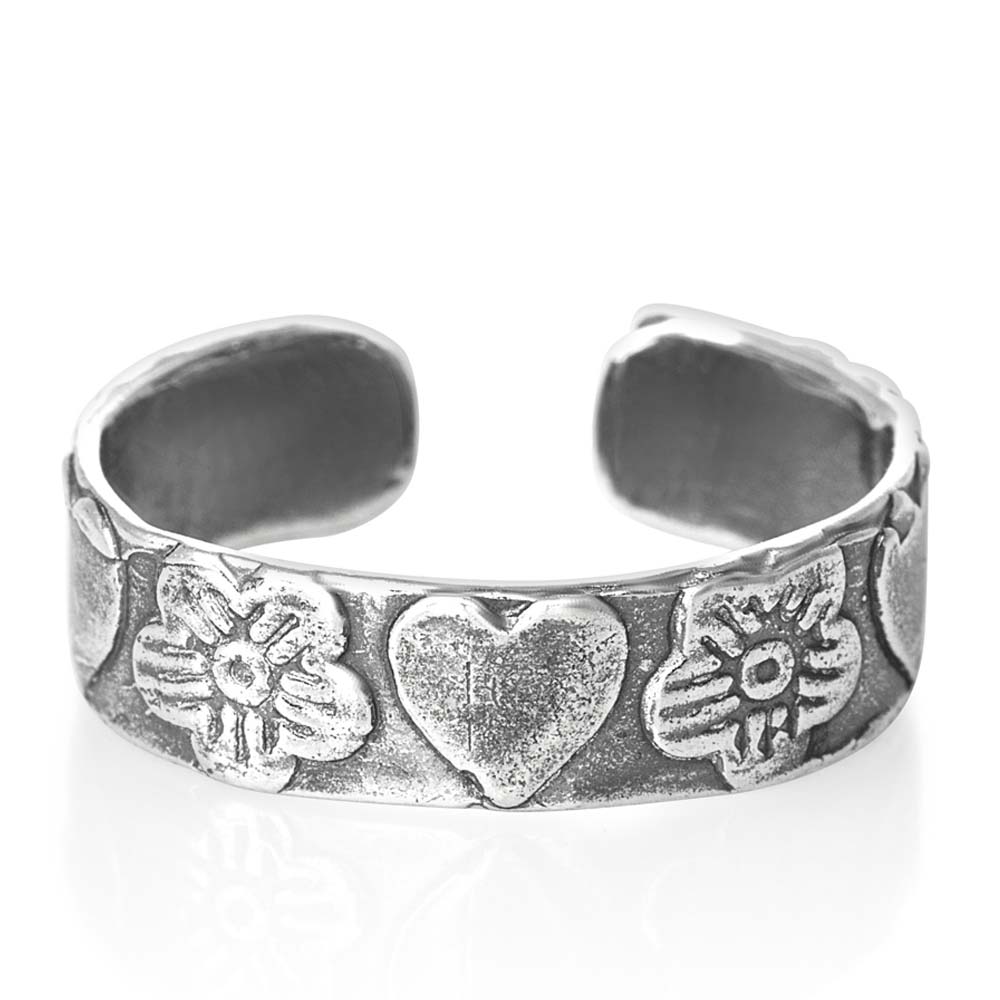 ラブチェリー トゥリング シルバー925 スターリングシルバー シルバーリング 足の指輪 トーリング 足のリング フォークリング ピンキーリング フリーサイズ ...