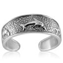 ドルフィン トゥリング シルバー925 スターリングシルバー シルバーリング 足の指輪 トーリング 足のリング フォークリング ピンキーリング フリーサイズ レ...