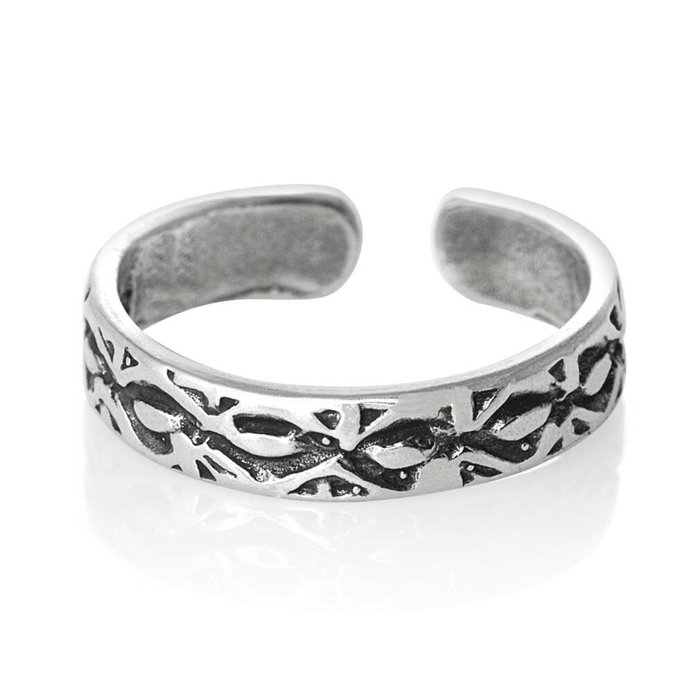 ツイストアイ トゥリング シルバー925 スターリングシルバー シルバーリング 足の指輪 トーリング 足のリング フォークリング ピンキーリング フリーサイズ ...