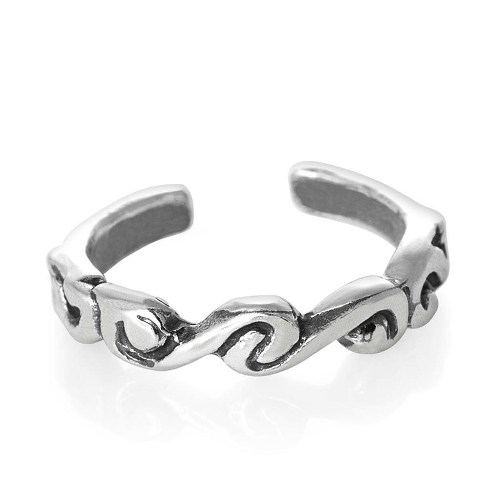 クラウドトゥリング シルバー925 スターリングシルバー シルバーリング 足の指輪 トーリング 足のリング ピンキーリング フリーサイズ レディース メンズ チ...