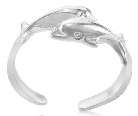 マリンドルフィントゥリング シルバー925 スターリングシルバー シルバーリング 足の指輪 トーリング 足のリング ピンキーリング フリーサイズ レディース メ...