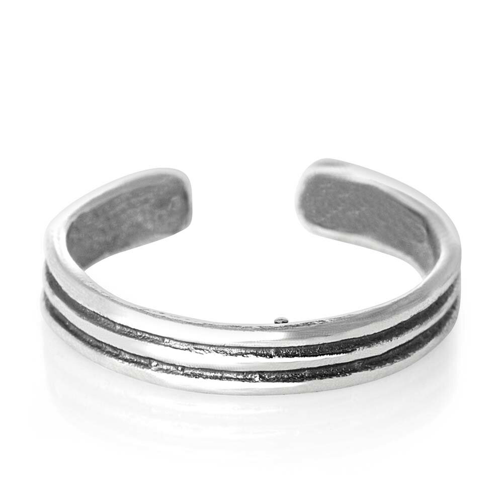 スリーバンドトゥリング シルバー925 スターリングシルバー シルバーリング 足の指輪 トーリング 足のリング ピンキーリング フリーサイズ レディース メンズ...