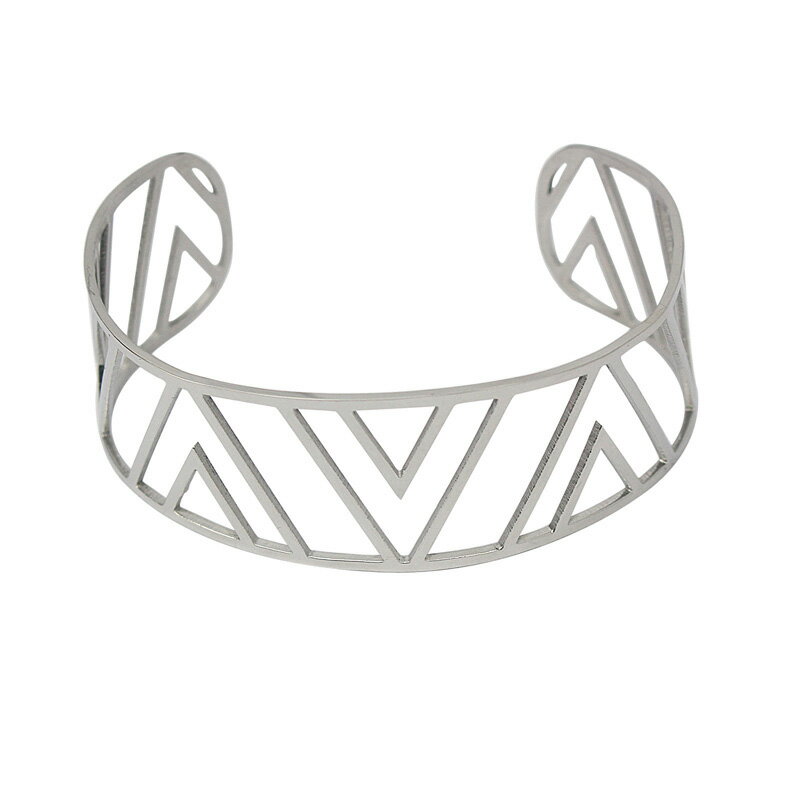 サバンナゼブラ ステンレス バングル アームレット 腕輪 サージカルステンレス316L メンズ レディース 手首 アクセサリー 二の腕 フリーサイズ 腕 ブレス...