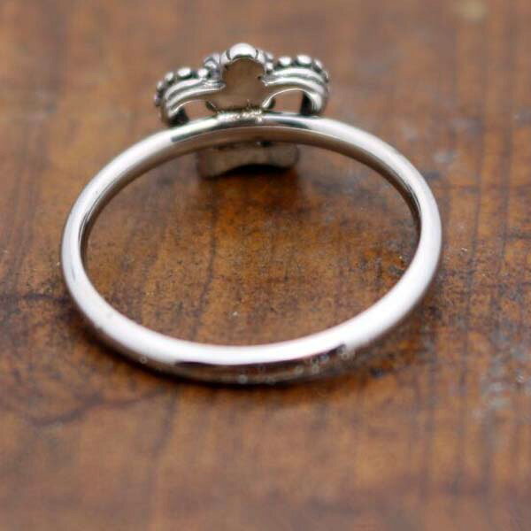 3Dクラウンステンレスリング（RCT058）サイズ/17号 細い スリムリング シンプルリング 王冠 ティアラ かんむり 指輪 サージカルステンレス316L メンズ レディース ペアリング プレゼント ギフト 結婚 婚約 記念日 誕生日 ピンキーリング ファランジリング 立体