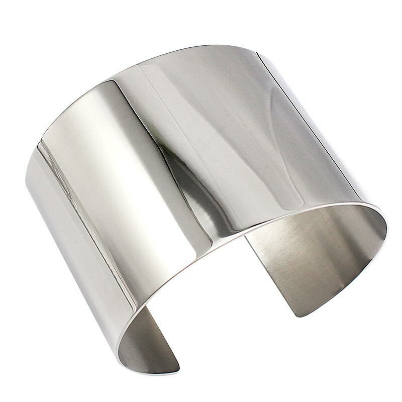 シンプルカフ ステンレス バングル アームレット 腕輪 サージカルステンレス316L メンズ レディース 腕輪 手首 アクセサリー 二の腕 フリーサイズ 腕 ブ...