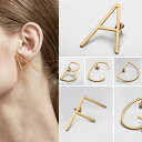 マキシアルファベットゴールドステンレスピアス 1個販売 ゴールド 金色 母の日 彼女 女子 ホワイトデー レディース 英語 イニシャル メッセージ 20G 20...