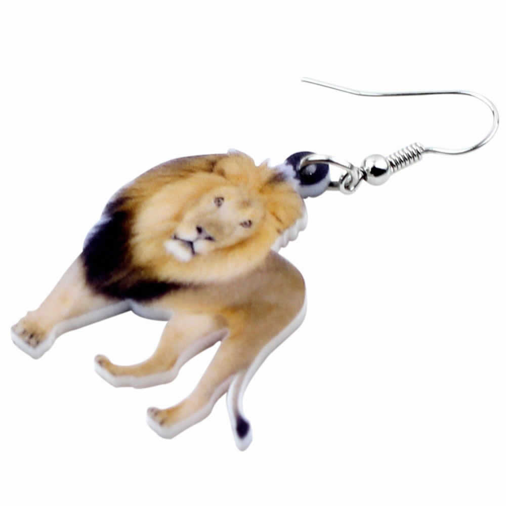 ライオン リアルステンレスピアス/1個販売 20G 20ゲージ 百獣の王 獅子 レオ アニマル 動物 可愛い 人..